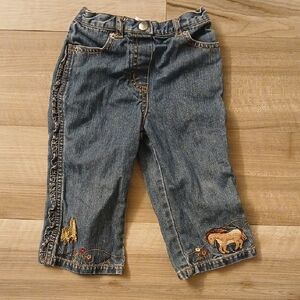 Gymboree Rocky Moutain Denim Pony Pant Western Vintage Size 18-24 Months (I)